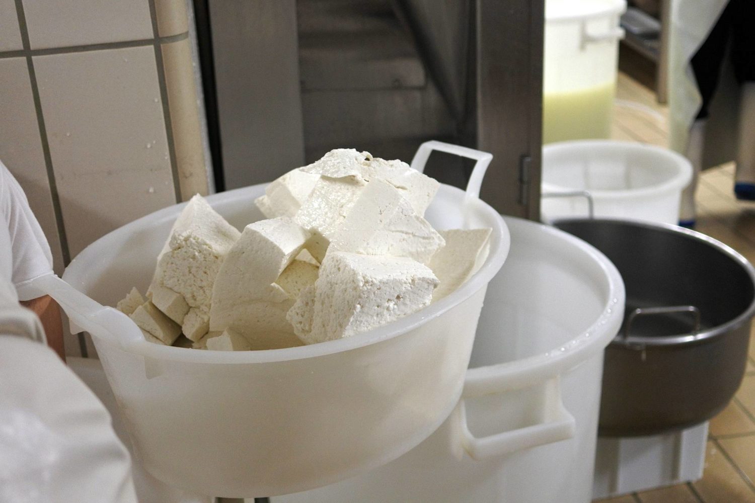 Preparazione mozzarella e burrata