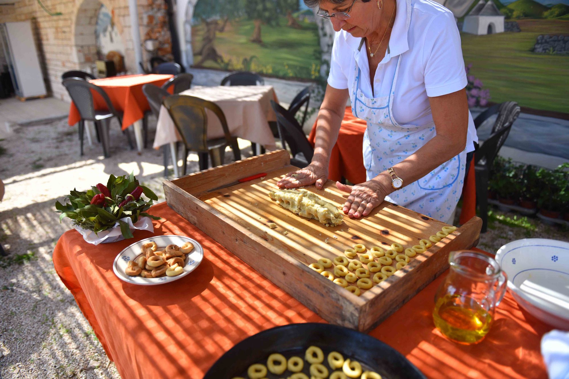 Taralli cookery course Puglia