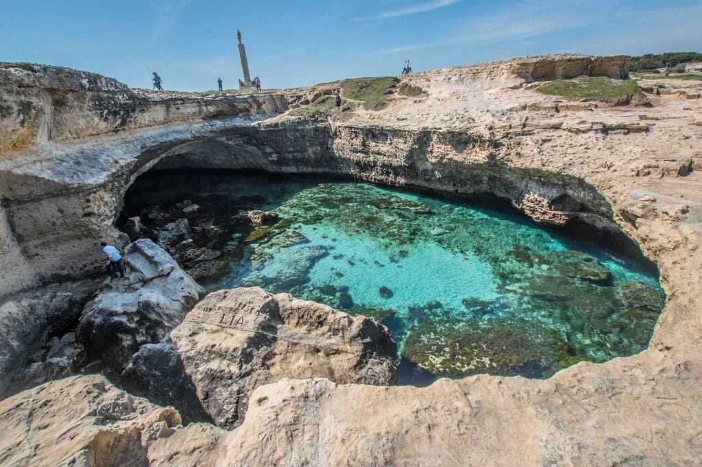 Grotta della Poesia in Roca VecchiaMelendugno Grotta della Poesia Salento